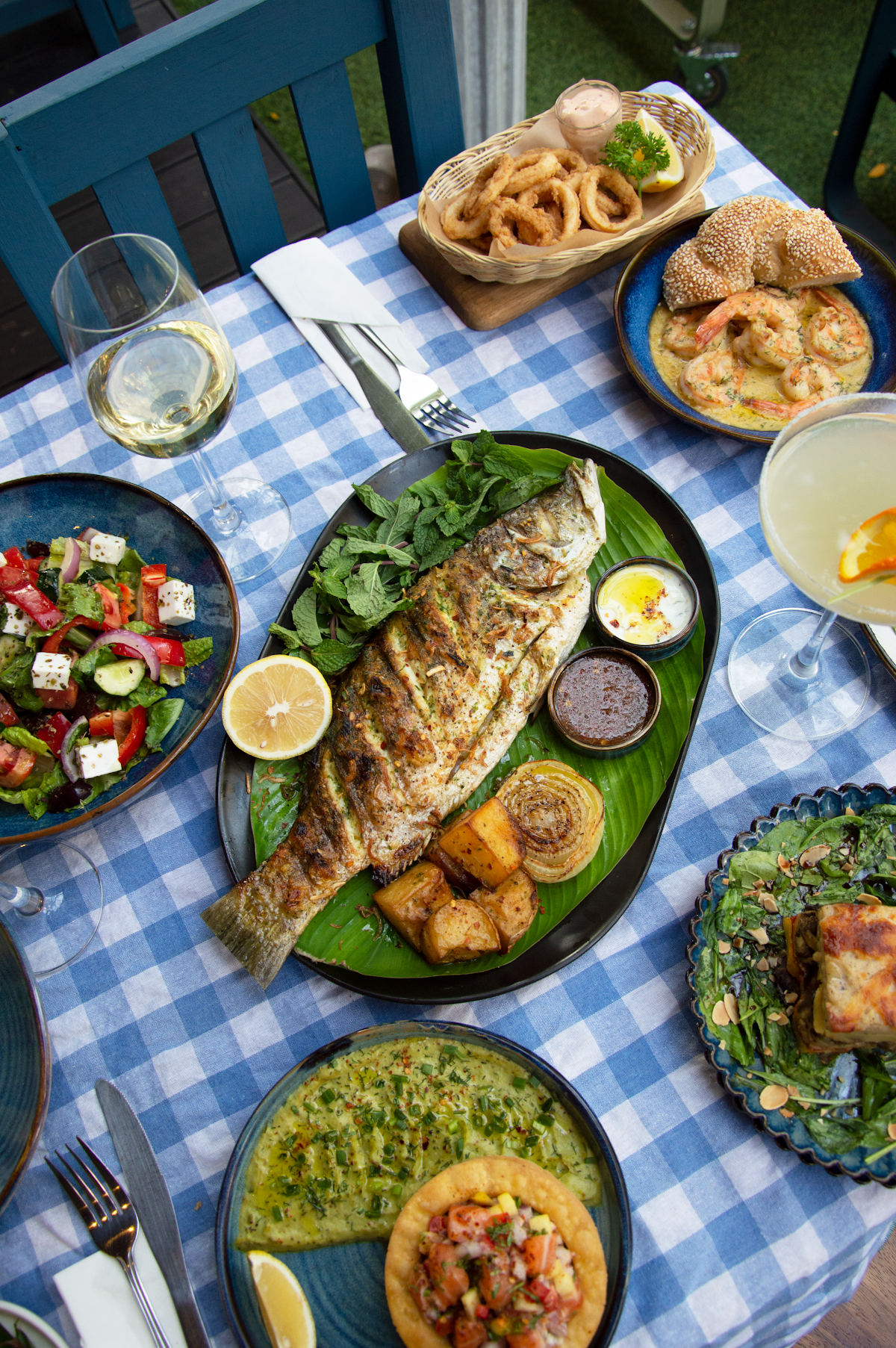 Panoramic sunset view from the hilltop